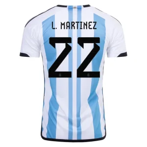koszulki piłkarzy Argentyna L. Martinez 22 Główna 2022