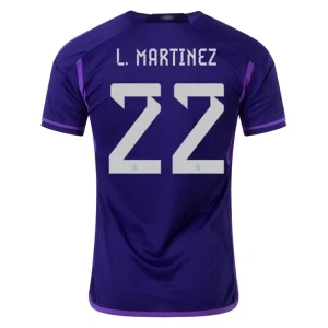 koszulki piłkarzy Argentyna L. Martinez 22 Precz 2022