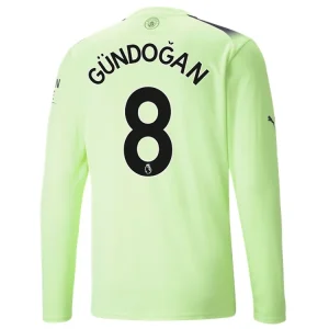 koszulki piłkarzy Manchester City İlkay Gündoğan 8 Długi Rękaw Trzeci 2022-23