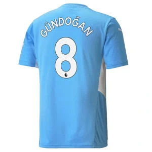 koszulki piłkarzy Manchester City İlkay Gündoğan 8 Główna 2021-22