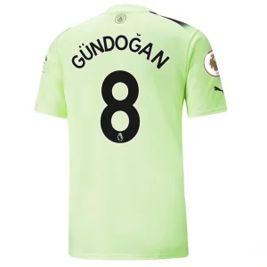 koszulki piłkarzy Manchester City İlkay Gündoğan 8 Trzeci 2022-23