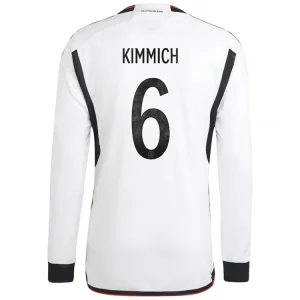 koszulki piłkarzy Niemcy Joshua Kimmich 6 Główna 2022 Długi Rękaw