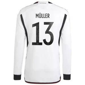 koszulki piłkarzy Niemcy Thomas Müller 13 Główna 2022 Długi Rękaw