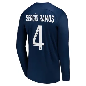 koszulki piłkarzy Paris Saint Germain PSG Sergio Ramos 4 Długi Rękaw Główna 2022-23